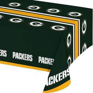 NFL Green Bay Packers Vinyl Table Cover 54" x 108" by Creative Converting